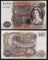 GRAN BRETAÑA  REINO UNIDO 10 POUNDS 1970-75  SC / UNC
